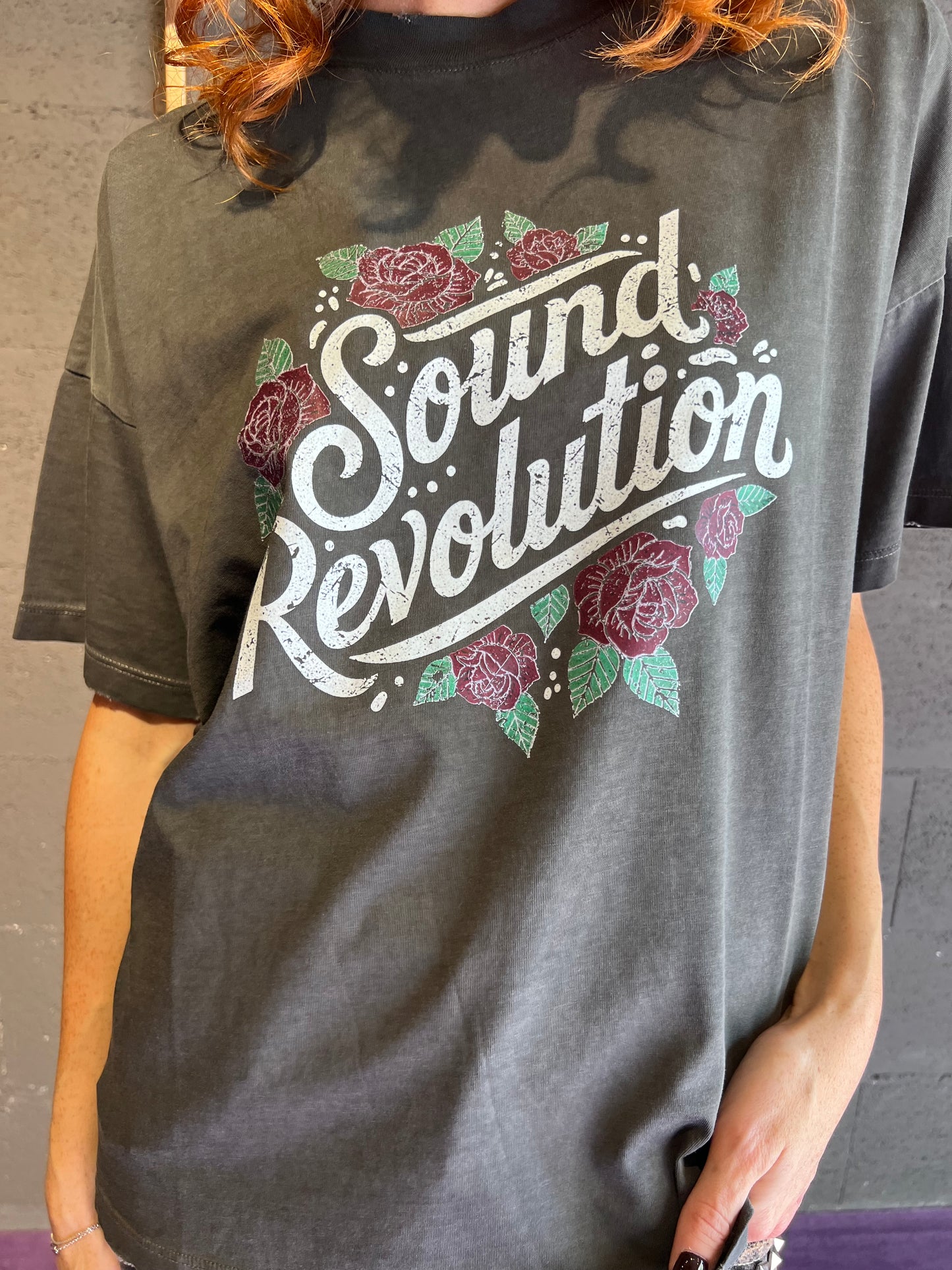 Tshirt con stampa fiori VICOLO art. RF0301 colore grigio