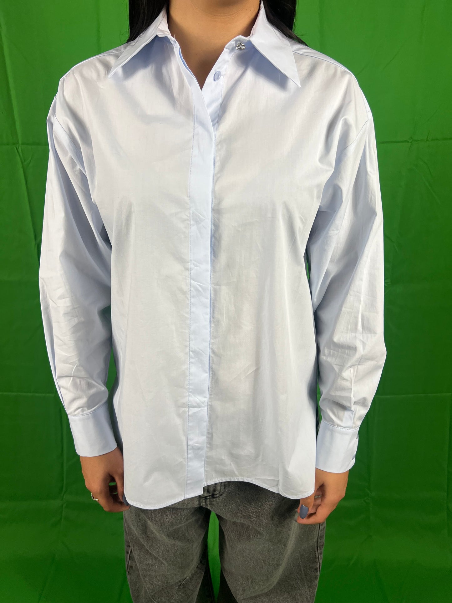 Camicione in cotone KONTATTO art. B824N colore celeste