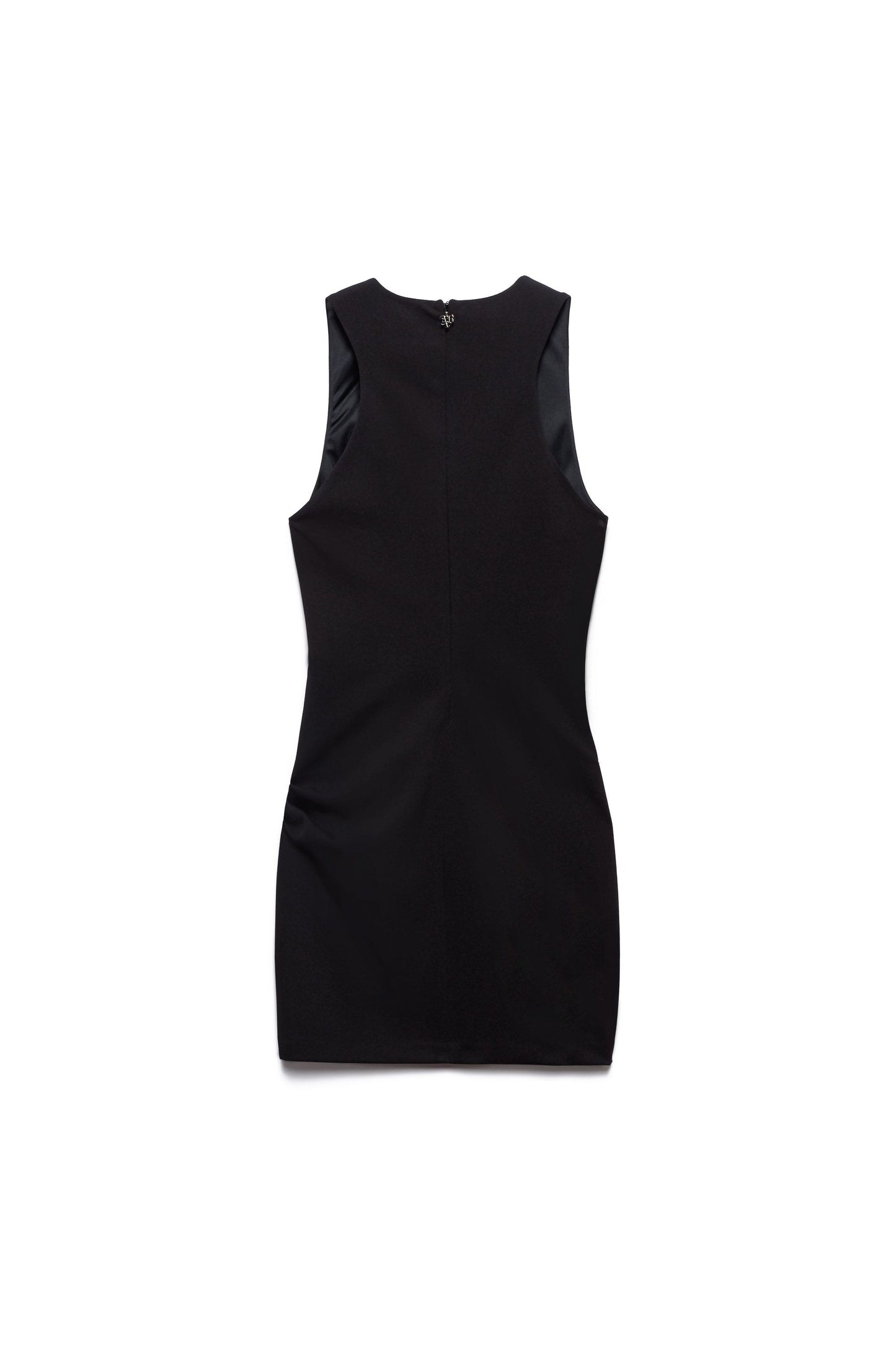 Abito a giro con zip sul retro tank dress sandy ANIYE BY colore bianco e nero art.185623.