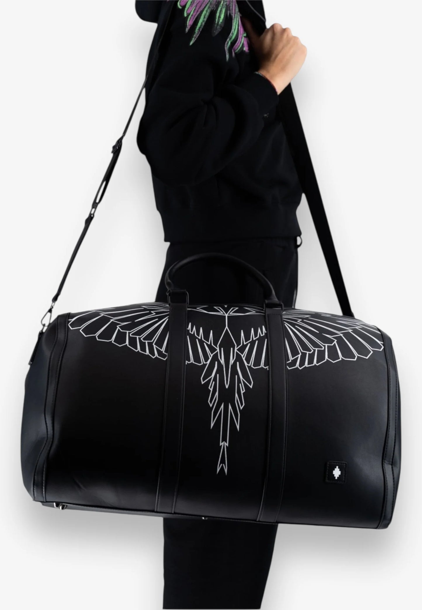 Borsone con tracolla e cerniera lunga COUNTY OF MILAN art. COMAF250131 colore nero