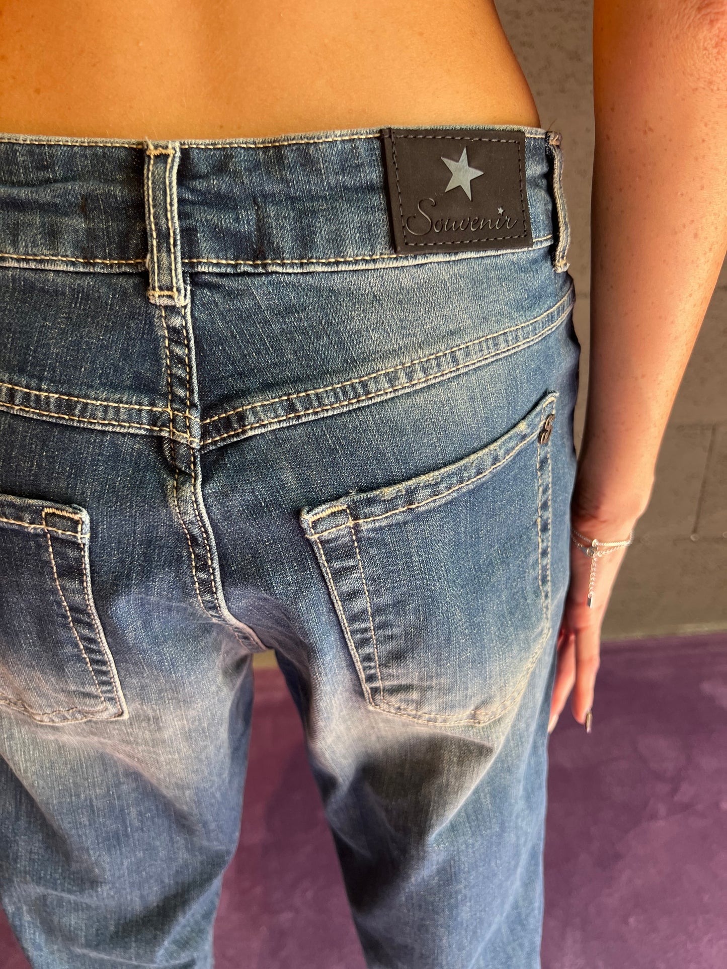 Jeans elasticizzato tasca a filo SOUVENIR art. C38S0032 colore jeans
