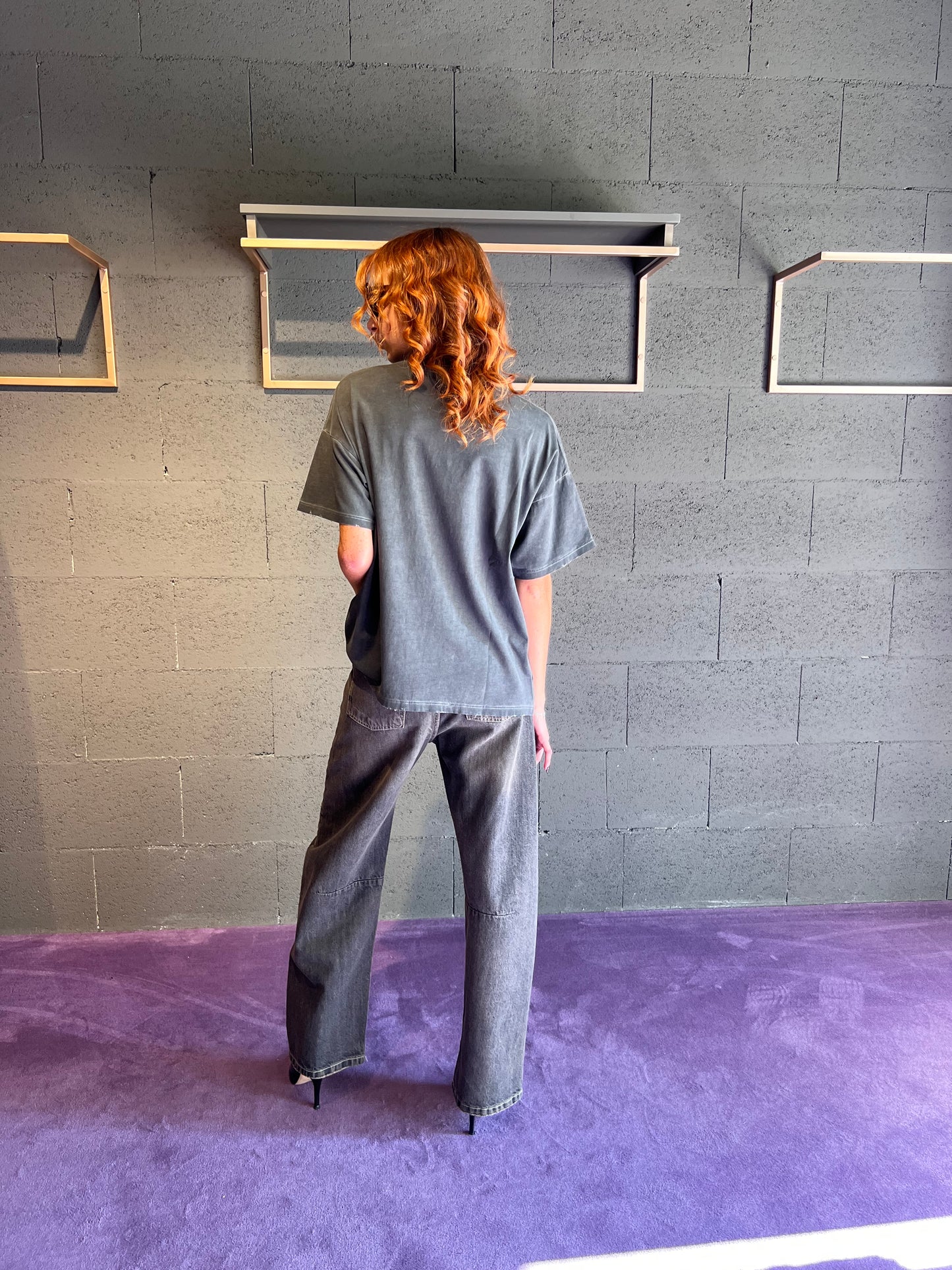 Tshirt con stampa mano VICOLO art. RF0377 colore grigio