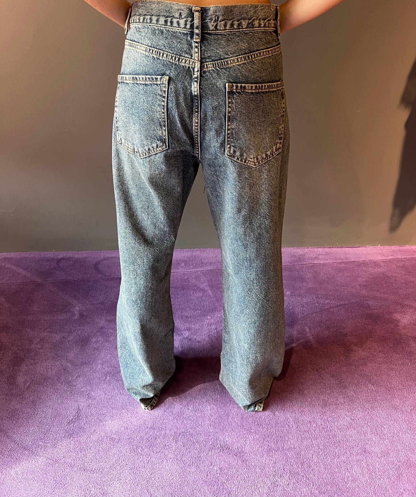 Jeans con ricami e toppe KONTATTO art. TU103N colore jeans