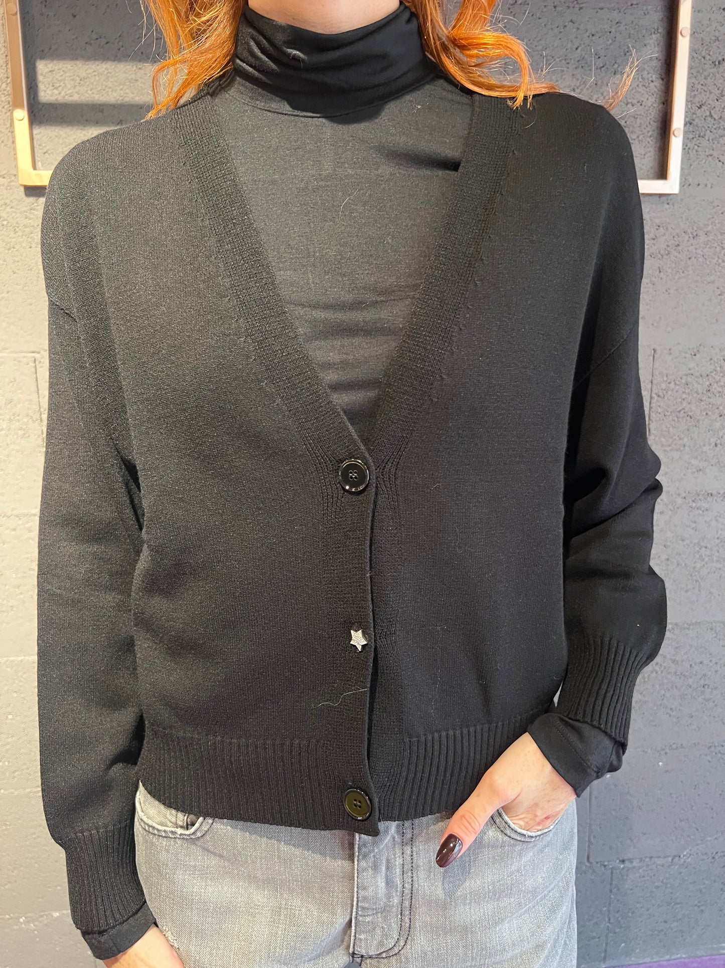 Giacchino corto con bottone stella VICOLO art. 77164F colore bianco, verde, marrone, nero