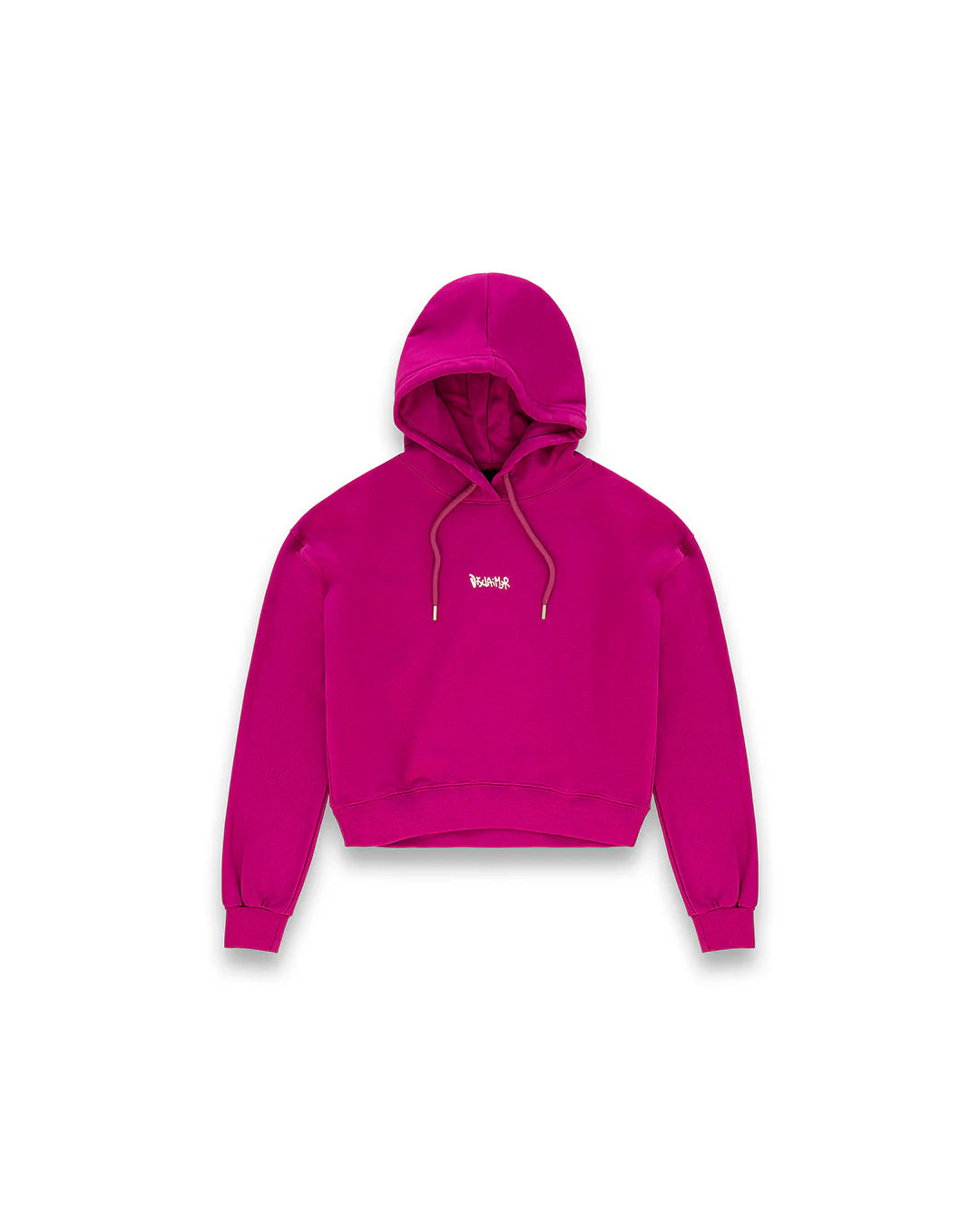 Felpa con cappuccio con scritta dietro logo DISCLAIMER art. 25IDS55150 colore nero e borgogna