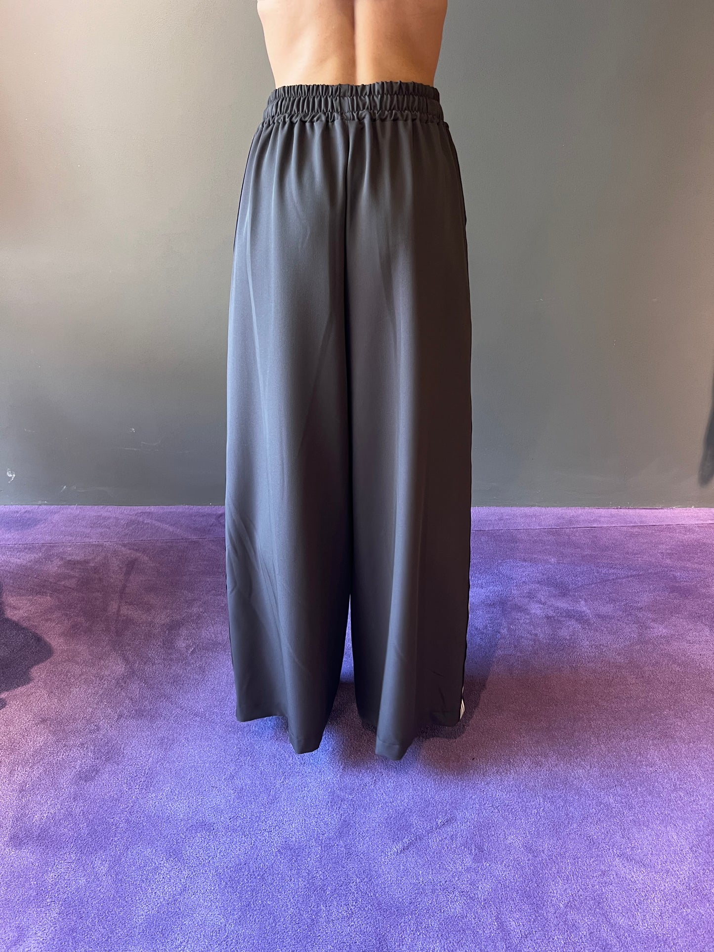 Pantapalazzo con banda laterale VICOLO art. TF0766 colore grigio e marrone