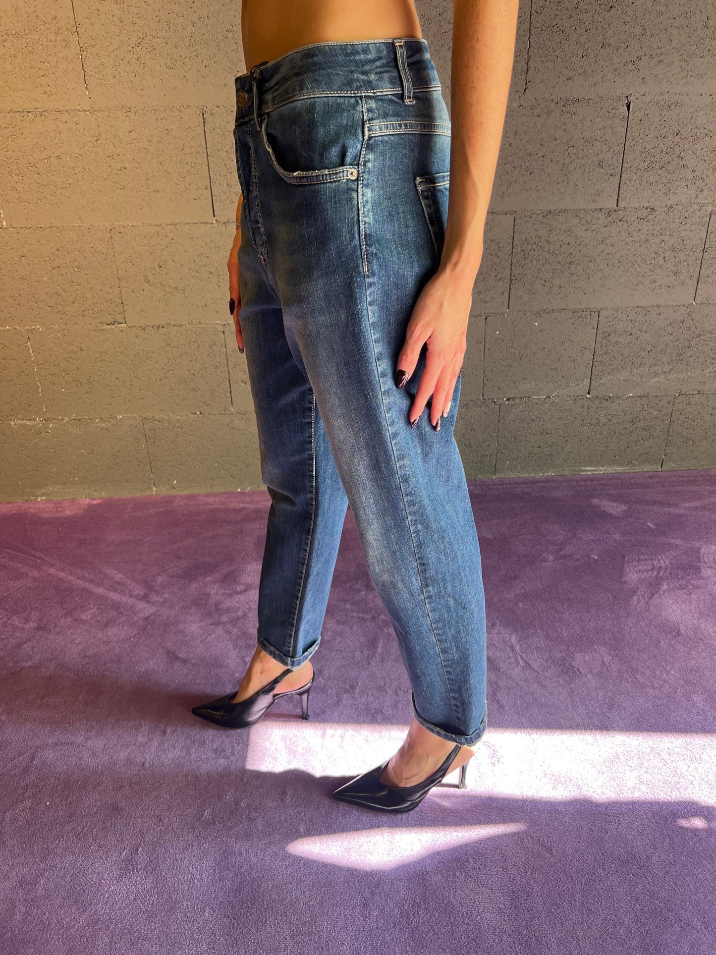 Jeans elasticizzato tasca a filo SOUVENIR art. C38S0032 colore jeans