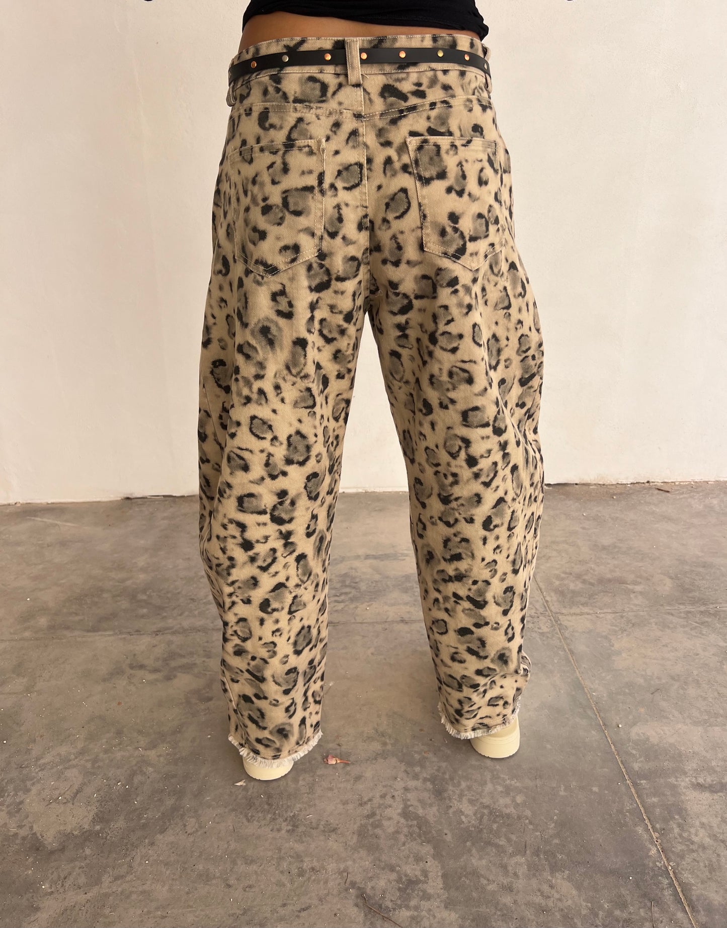 Jeans maculato con cinta TENSIONE IN art. W25P252 fantasia maculato