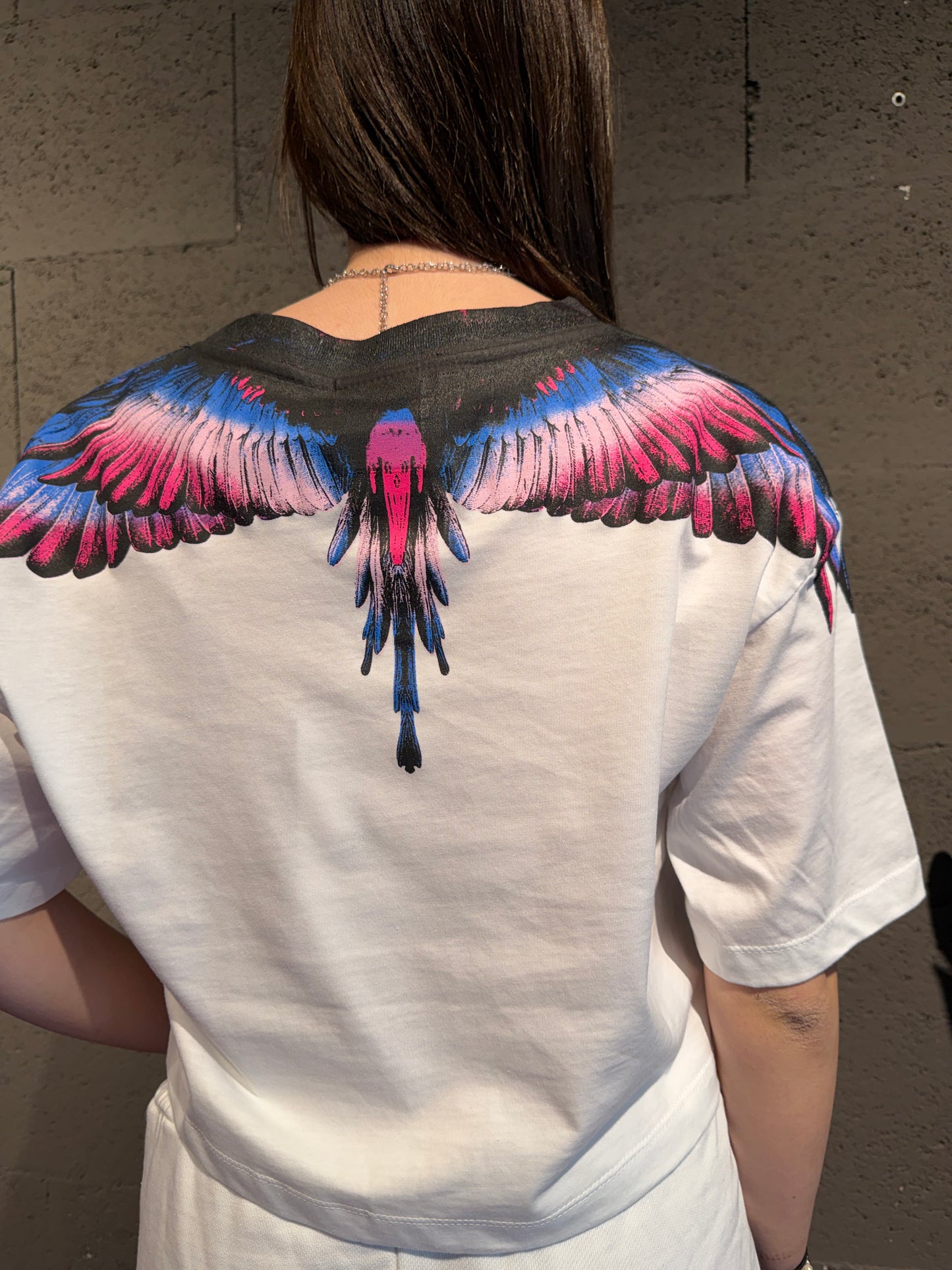 Maglia crop in jersey con stampa COUNTY OF MILAN art. 26ECM30122 colore bianco, grigio, nero, sabbia, rosa, fucsia, magenta