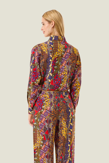 Camicia over congo 4GIVENESS art. 126WRWCM5642 colore arancio