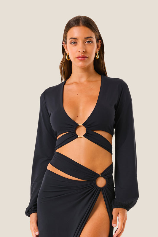 Top soft touch 4GIVENESS art. 126WRWTP5640 colore nero