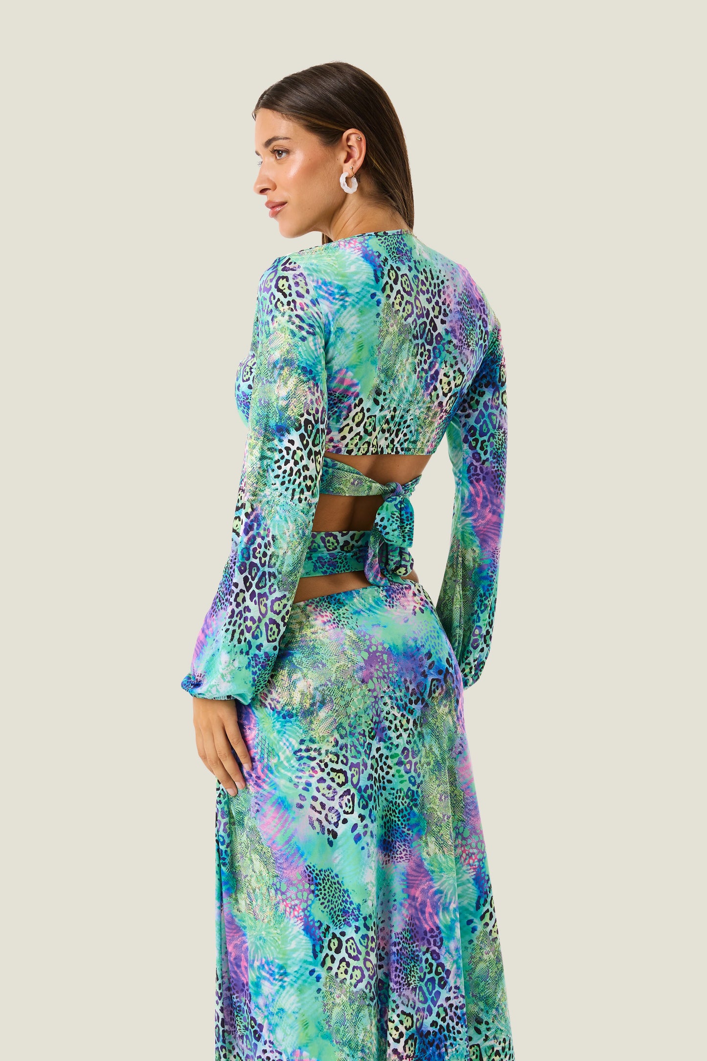 Top anello patch animalier 4GIVENESSE art. 126WRWTP5873 colore viola