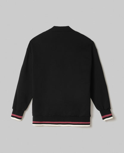 Polo In Felpa Over Con Patch Tennis HINNOMINATE art. HMABW02100 colore nero