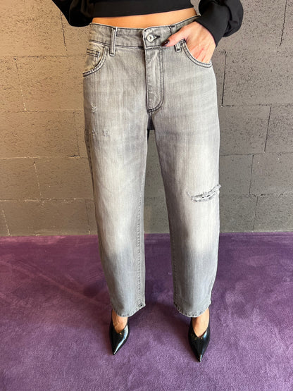 Jeans baggy cargo fit KONTATTO art. FJ707N colore grigio