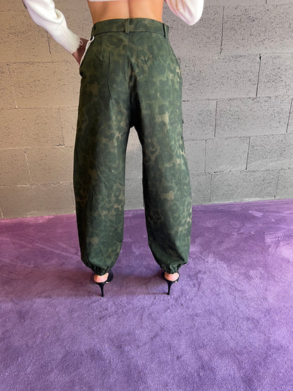 Pantalone cargo mimetico DISCLAIMER art. 25IDS55300 colore verde