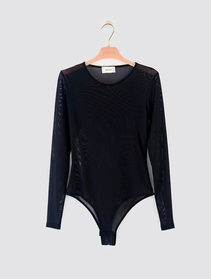 Maglia body in velo m. lunga VICOLO art. UF0014 colore nero