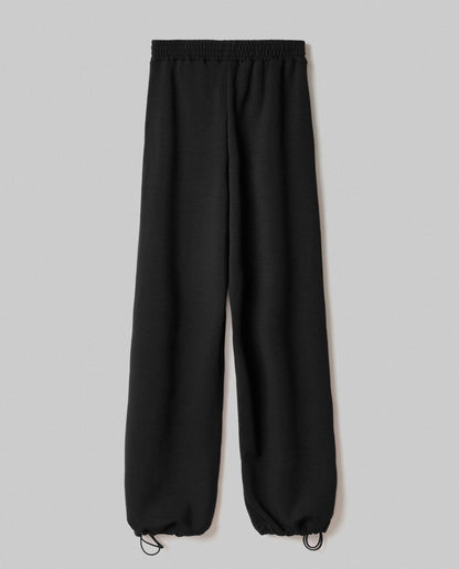 Pantalone con nervature e coulisse al fondo in viscosa HINNOMINATE art. HMABW01994 colore nero e panna