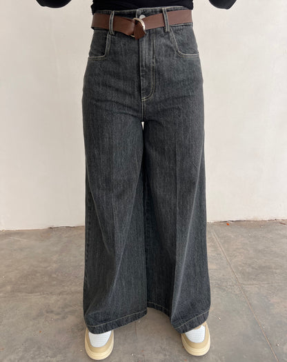 Jeans largo con cinta MOTEL art. AI24194 colore grigio