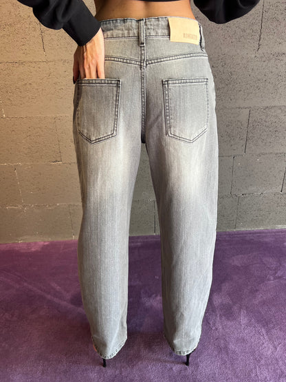 Jeans baggy cargo fit KONTATTO art. FJ707N colore grigio