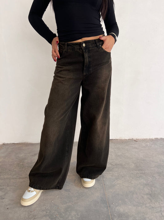 Jeans largo 5tasche TENSIONE IN art. KM494 colore marrone