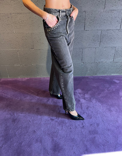 Jeans con borchie tasca TENSIONE IN art. GLENDA-APP colore jeans