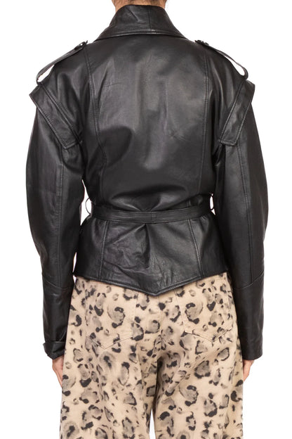 Giacca in pelle VICOLO art. TF1056 colore nero