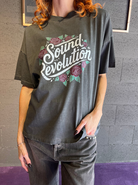 Tshirt con stampa fiori VICOLO art. RF0301 colore grigio