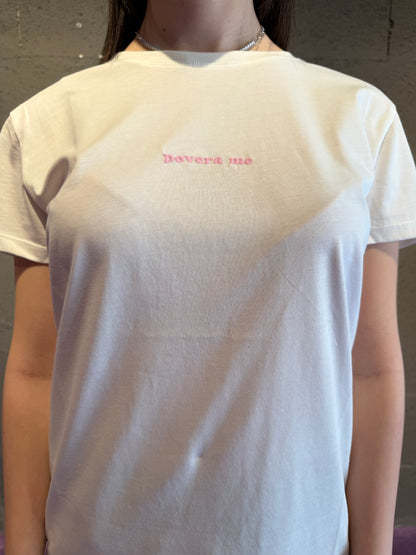 Tshirt "povera a me" VICOLO art. RAB0512 colore bianco