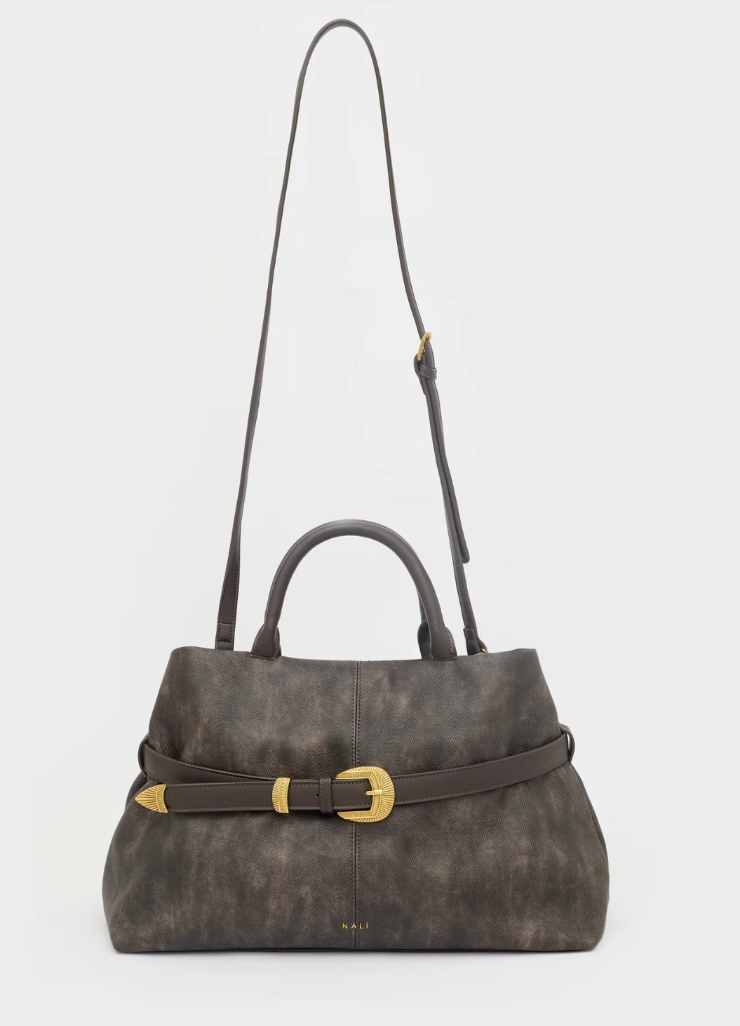 Borsa melissa a spalla + tracolla NALI' art. ARBS0036 colore caffè