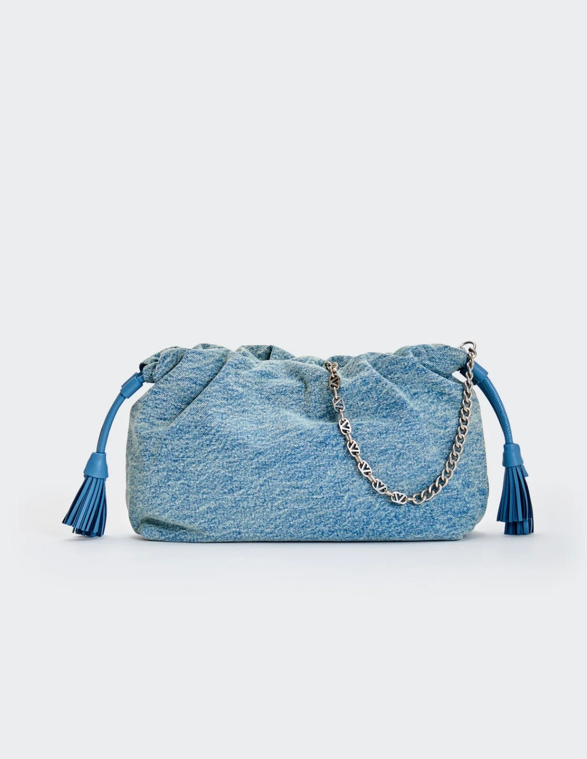 Pochettone in jeans con tracolla VICOLO art. XAB0017 colore celeste