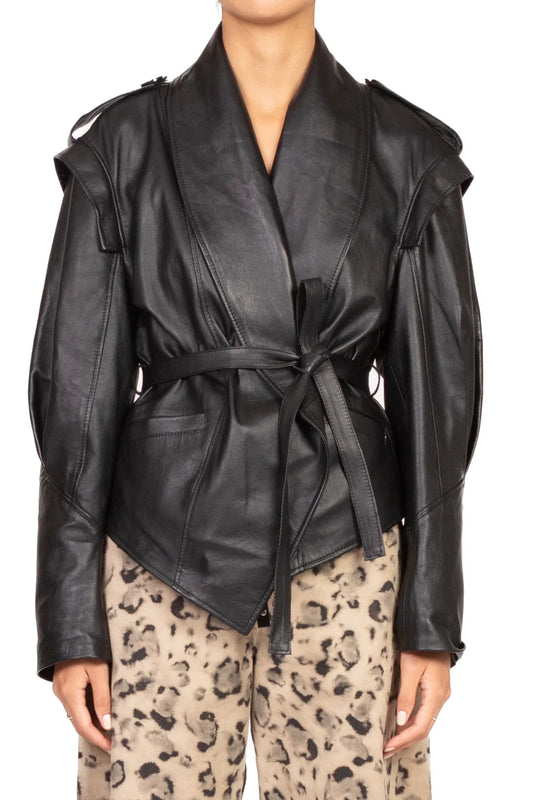 Giacca in pelle VICOLO art. TF1056 colore nero