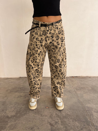 Jeans maculato con cinta TENSIONE IN art. W25P252 fantasia maculato