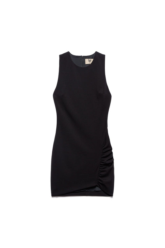 Abito a giro con zip sul retro tank dress sandy ANIYE BY colore bianco e nero art.185623.