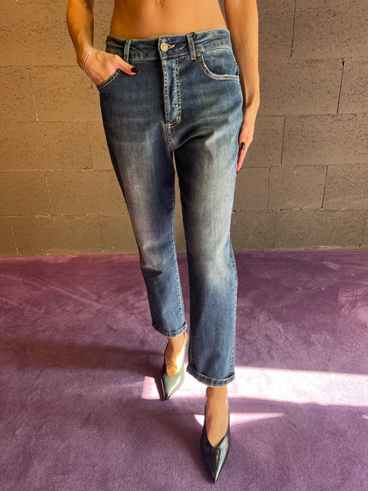 Jeans elasticizzato tasca a filo SOUVENIR art. C38S0032 colore jeans