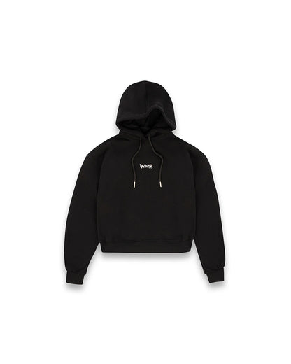 Felpa con cappuccio con scritta dietro logo DISCLAIMER art. 25IDS55150 colore nero e borgogna