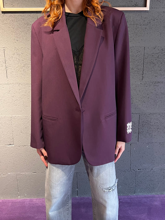Giacca monopetto over VICOLO art. RF0235 colore bordeaux, marrone, grigio, nero
