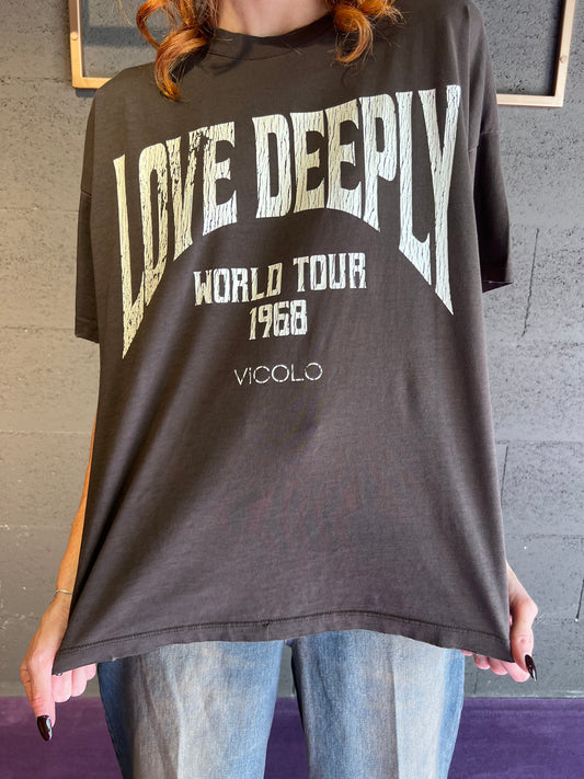 Tshirt con stampa VICOLO art. RF0275 colore marrone e grigio