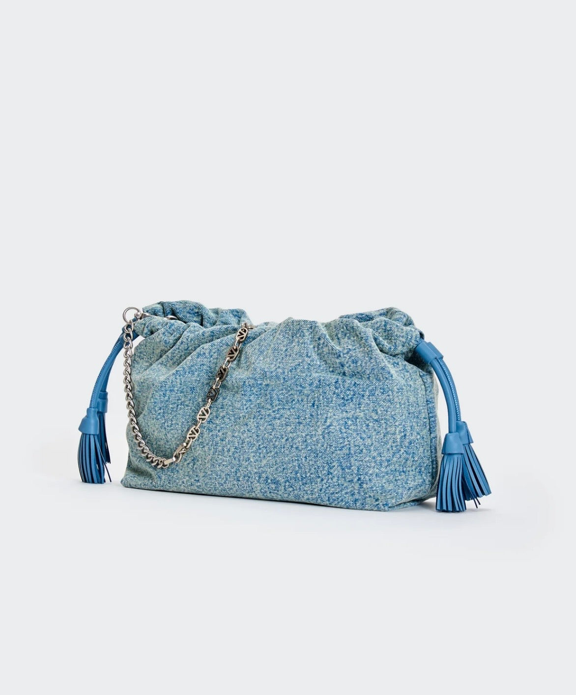 Pochettone in jeans con tracolla VICOLO art. XAB0017 colore celeste