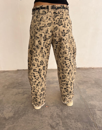 Jeans maculato con cinta TENSIONE IN art. W25P252 fantasia maculato